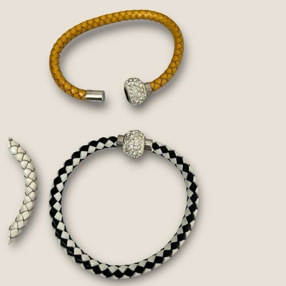 Braided leather bracelet with magnetic clasp choose a color - Picture 7 of 10